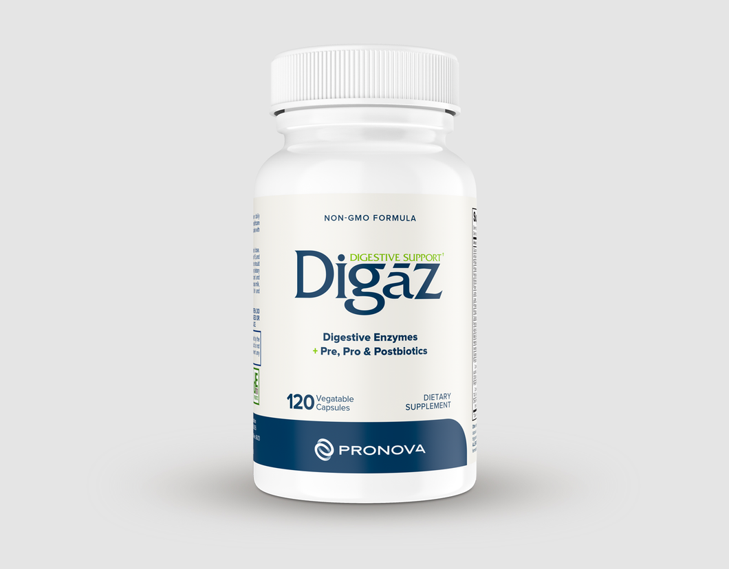 DIGAZ™ | Digestive Enzymes + Pre, Pro & Postbiotics - Pronova